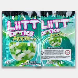 Liitt Exotics Edibles Appleos Each gummy is carefully dosed and made with lab-tested THC extract, ensuring consistency order now