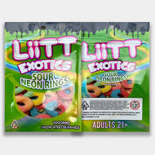 liitt exotics edibles Sour Neon Rings