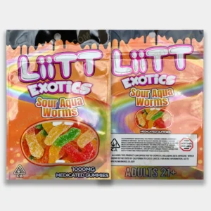 Dive into sour sweetness with Liitt’s 1000mg Sour Aqua Worms — a favorite among THC lovers order now and get the best deals
